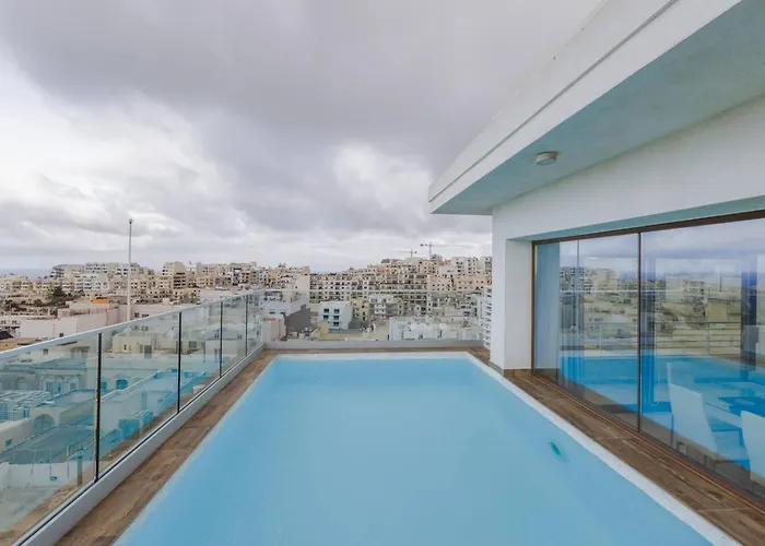 Apartment Luxury Ph With Rooftop Pool In By Homely Mellieha